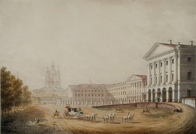 Instytut Smolnego dla Szlachetnych Dziewic w Petersburgu, 1823 r. autorstwa Stepan Philippovich Galaktionov