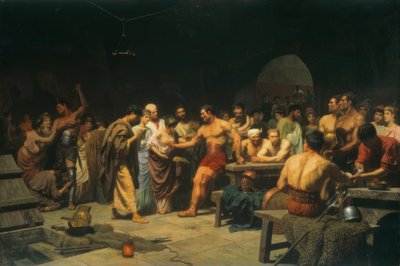 Gladiatorzy przed walką autorstwa Stepan Wladislawowitsch Bakalowitsch