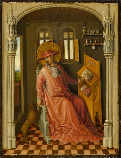 Św. Hieronim w swoim gabinecie, ok. 1440 autorstwa Stephan Lochner