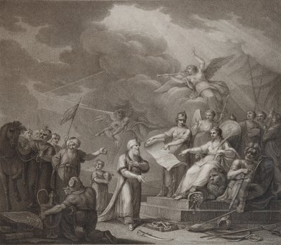 Alegoria traktatu w Jassach, 1792 autorstwa Stephanoff