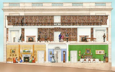 Armagh Robinson Library, Armagh, N.away001 (tusz i akwarela) autorstwa Stephen Conlin