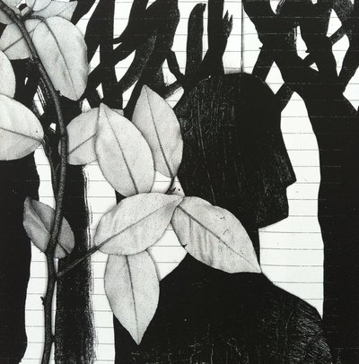 The Woods, 2014 (kolaż) autorstwa Stephen Dow