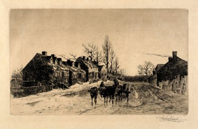 Zimowy wieczór, Windsor, N.S. autorstwa Stephen Parrish