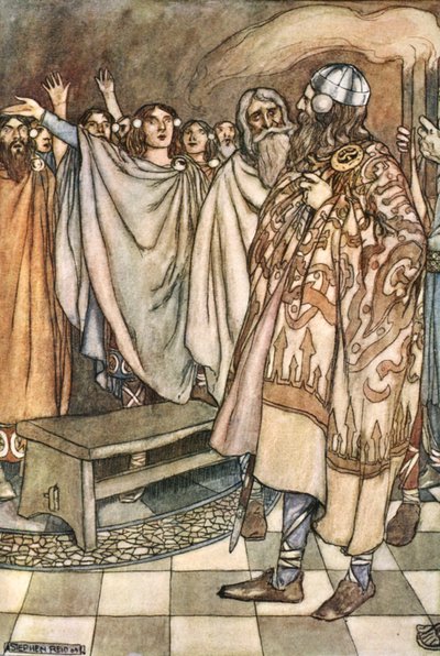 „Potężny okrzyk uniesienia podniósł się od Ulstermenów”, ok. 1910. autorstwa Stephen Reid