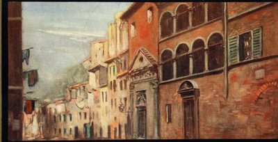 Dom św. Katarzyny, Sienna, ilustracja z „Helmet & Cowl: Stories of Monastic and Military Orders” W.M. Letts i MFS Lets autorstwa Stephen Reid