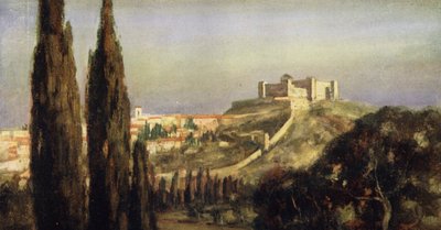 Spoleto, miejsce narodzin św. Benedykta (kolor lito) autorstwa Stephen Reid