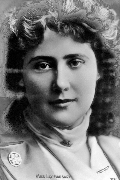 Lily Hanbury 1874-1908, angielska aktorka, początek XX wieku. autorstwa Stereoscopic Company