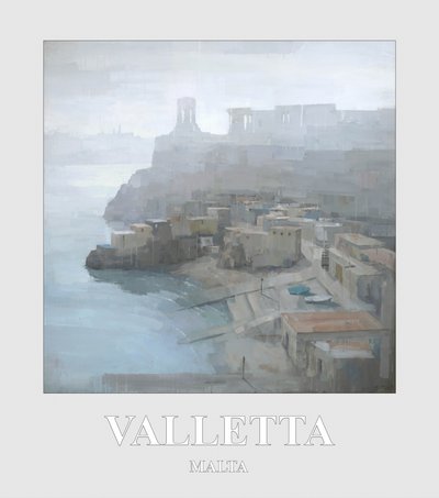 Widok na port w Valletcie autorstwa Steve Mitchell