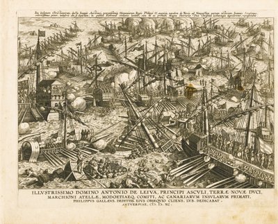 Bitwa pod Lepanto 7 października 1571, ok. 1578 autorstwa Stradanus