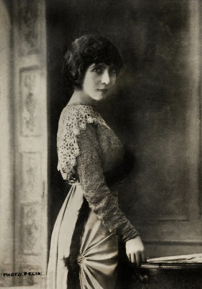Portret francuskiej artystki Eve Lavalliere ( 18 66 autorstwa Studio Felix