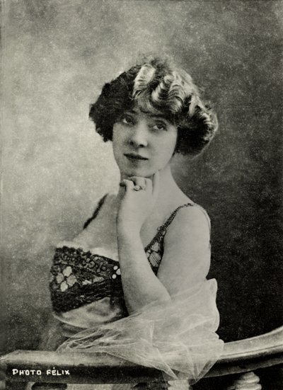 Portret francuskiej artystki Amelie Dieterle ( 1871 autorstwa Studio Felix