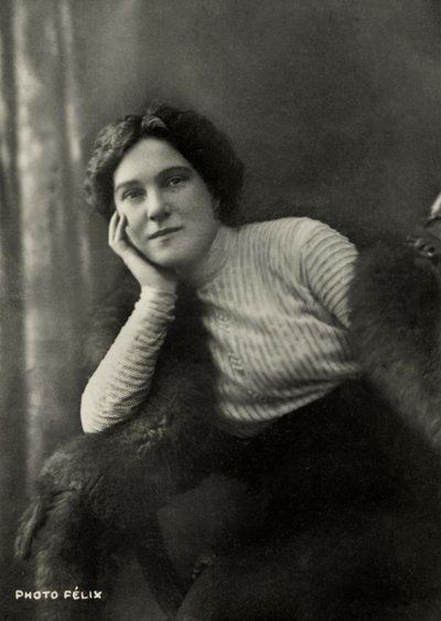 Portret francuskiej artystki Suzanne Despres ( 1875 autorstwa Studio Felix