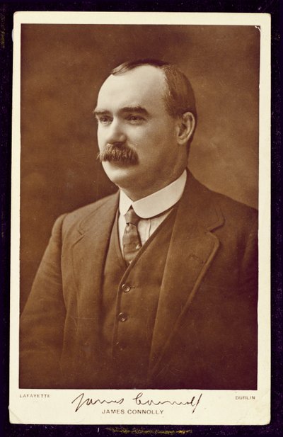James Connolly (1868-1916) sfotografowany przez Lafayette, Dublin, ok. 1910 r. (zdjęcie w sepii) autorstwa Studio Lafayette
