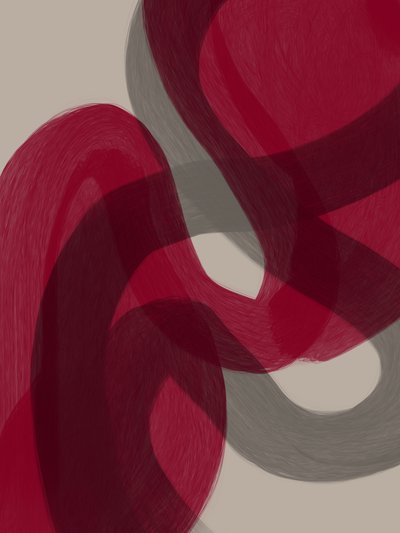 Streszczenie: „Crimson Flow” autorstwa Studio Palette