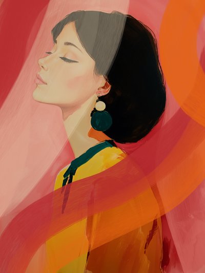 Kolorowy portret spokoju autorstwa Studio Palette