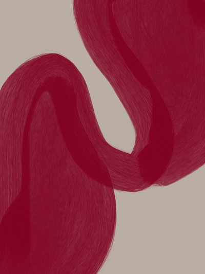 Płynne czerwone krzywe autorstwa Studio Palette