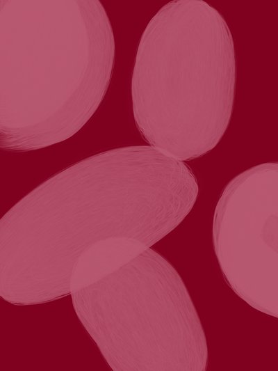 Płynne, szkarłatne kształty autorstwa Studio Palette