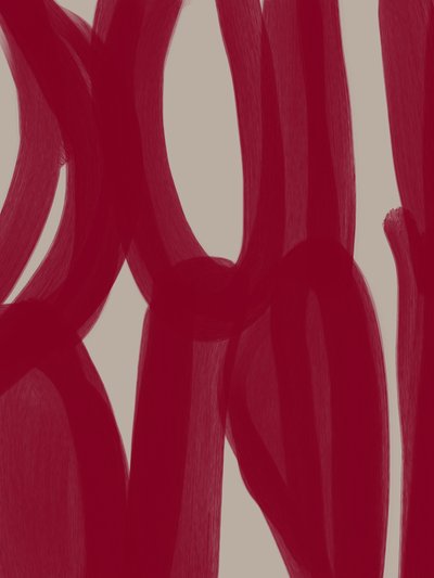 Czerwone abstrakcyjne linie autorstwa Studio Palette