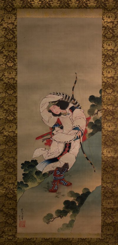 Legendarna cesarzowa Jingu z 1847 roku. autorstwa Studio of Katsushika Hokusai