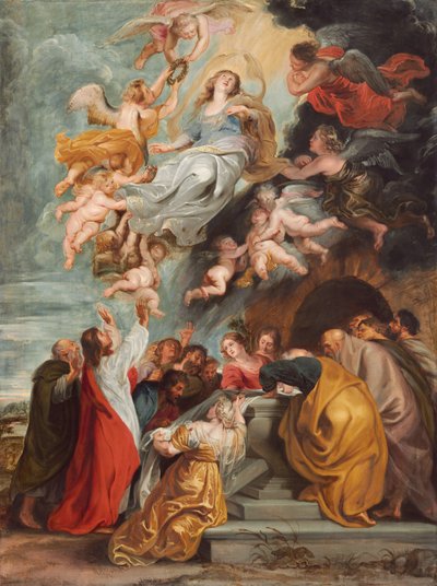 Wniebowzięcie Dziewicy autorstwa Studio of Sir Peter Paul Rubens