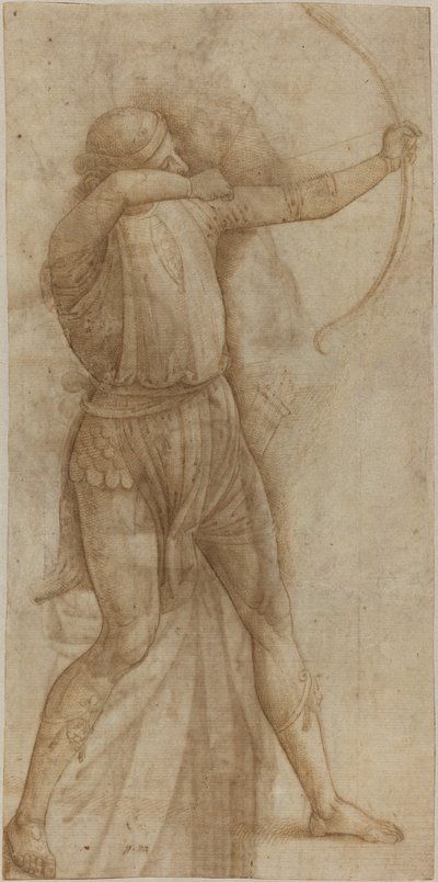 Figura łucznika [rekto] autorstwa Style of Pietro Perugino