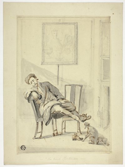 Zmęczony sportowiec autorstwa Style of William Hogarth
