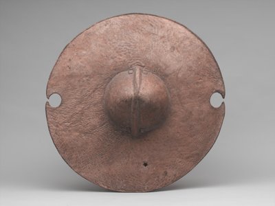 „Daraga” lub tarcza, ok. 1885 (skóra hipopotama) autorstwa Sudanese School