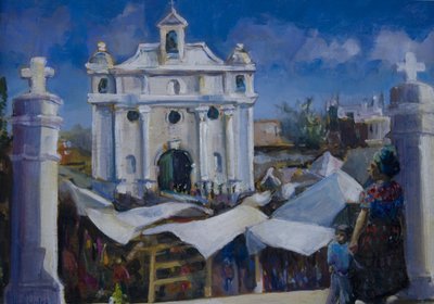 Dzień targowy Gwatemala, 2011, autorstwa Sue Wales