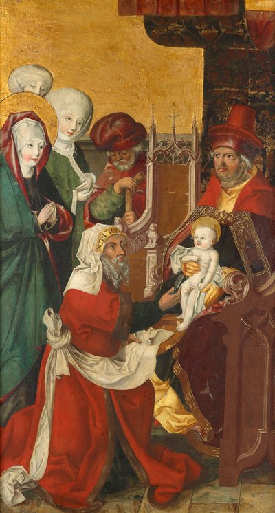 Obrzezanie Chrystusa (wewnątrz); Nawiedzenia Maryi (na zewnątrz) autorstwa Südtiroler Maler