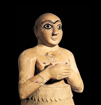 Selim, brat króla Mari w Syrii, III tysiąclecie p.n.e. (rzeźba) autorstwa Sumerian Sumerian
