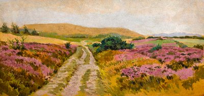 Krajobraz z Heather (akwarela na papierze) autorstwa Sunderland Rollison