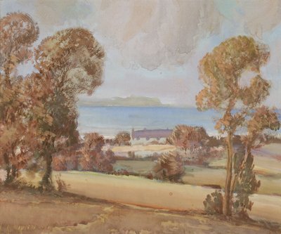 Scarborough Bay (akwarela na papierze) autorstwa Sunderland Rollison