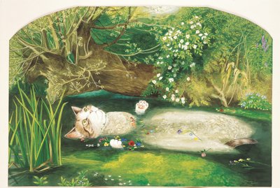 Ilustracja z Cats Galore! A Compendium of Cultured Cats (wyd. 2015) autorstwa Susan Herbert
