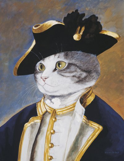 Ilustracja z Cats Galore! A Compendium of Cultured Cats (wyd. 2015) autorstwa Susan Herbert
