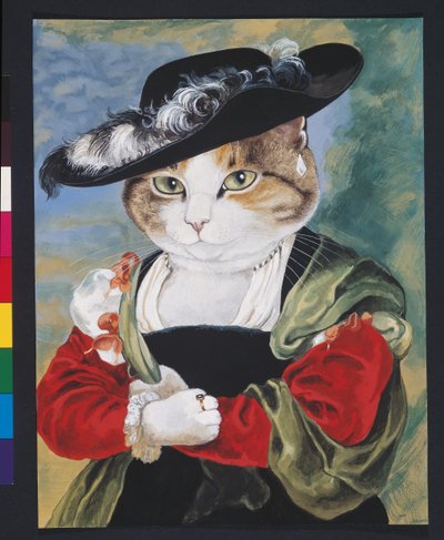 Ilustracja z Cats Galore! A Compendium of Cultured Cats (wyd. 2015) autorstwa Susan Herbert
