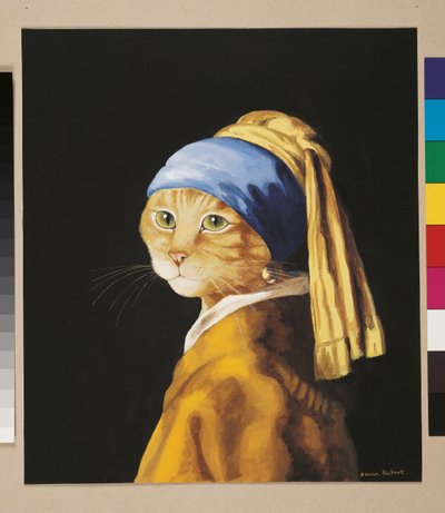 Ilustracja z Cats Galore! A Compendium of Cultured Cats (wyd. 2015) autorstwa Susan Herbert