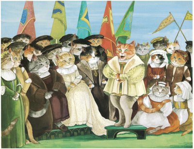 Ilustracja z Opera Cats (wyd. 1997) autorstwa Susan Herbert
