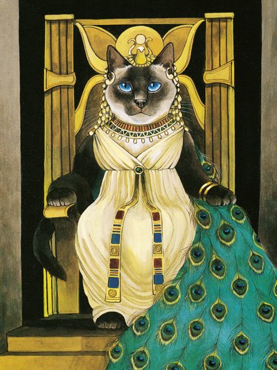 Ilustracja z Shakespeare Cats: Poster Book (wyd. 2016) autorstwa Susan Herbert