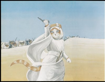 Ilustracja z filmu Koty (wyd. 2006) autorstwa Susan Herbert