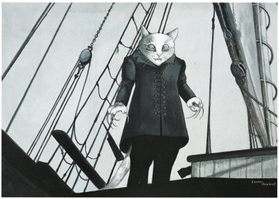 Ilustracja z filmu Koty (wyd. 2006) autorstwa Susan Herbert