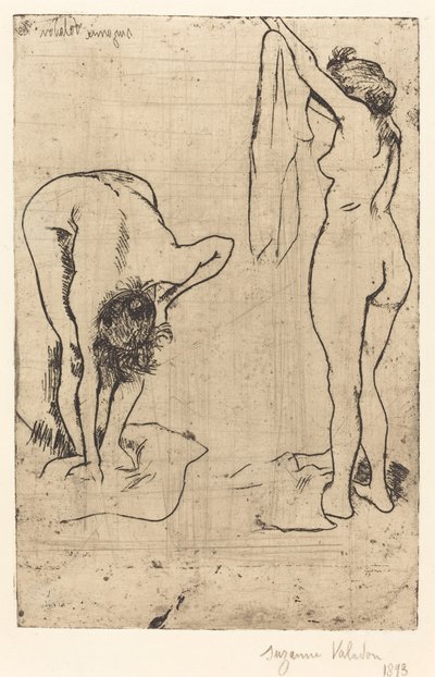 kobiety w wannie autorstwa Suzanne Valadon