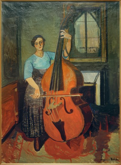 Kobieta z kontrabasem autorstwa Marie Clementine (Suzanne) Valadon
