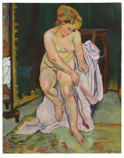 Akt z draperią autorstwa Suzanne Valadon