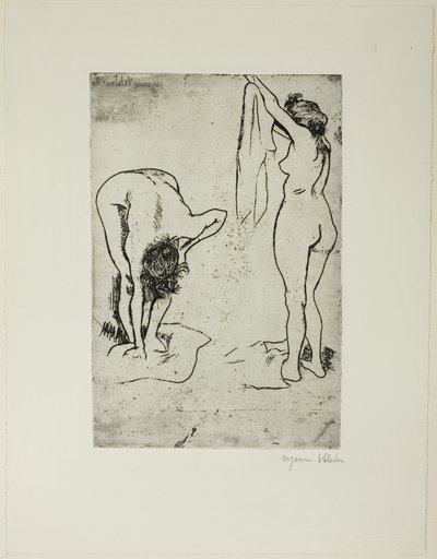 Dwie kobiety suszą się same autorstwa Suzanne Valadon