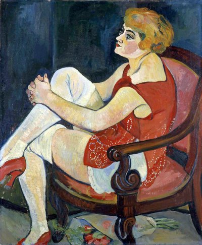 Kobieta w białych pończochach, 1924. autorstwa Suzanne Valadon