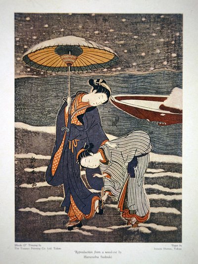 Reklama handlowa Toppan Printing Co. Ltd. Tokio autorstwa Suzuki (after) Harunobu
