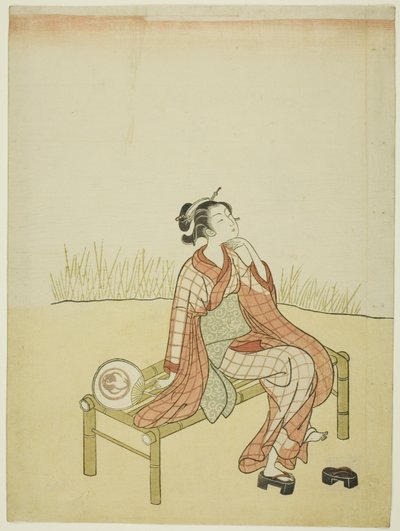 Nad strumieniem autorstwa Suzuki Harunobu