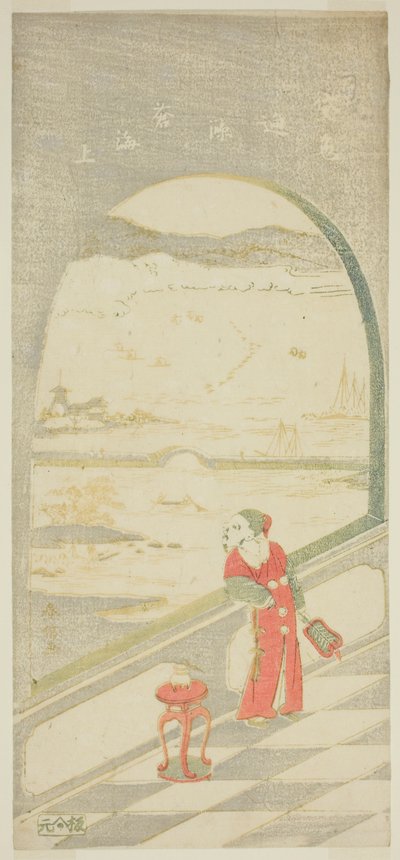 chiński poeta autorstwa Suzuki Harunobu