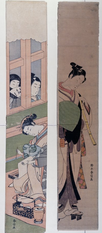 Kurtyzany — Suzuki Harunobu (1725-1770), Japonia autorstwa Suzuki Harunobu
