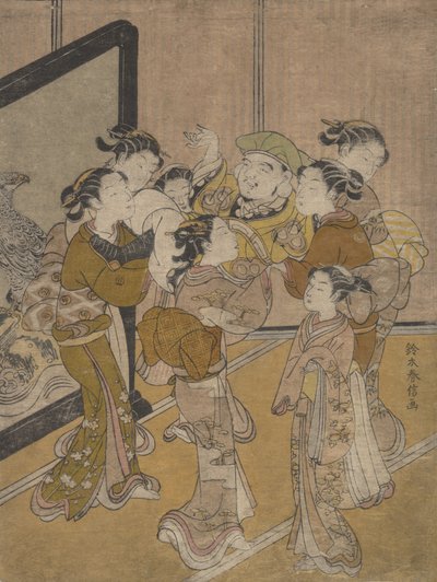 Daikoku Doagé, prawdopodobnie 1766., prawdopodobnie 1766. autorstwa Suzuki Harunobu